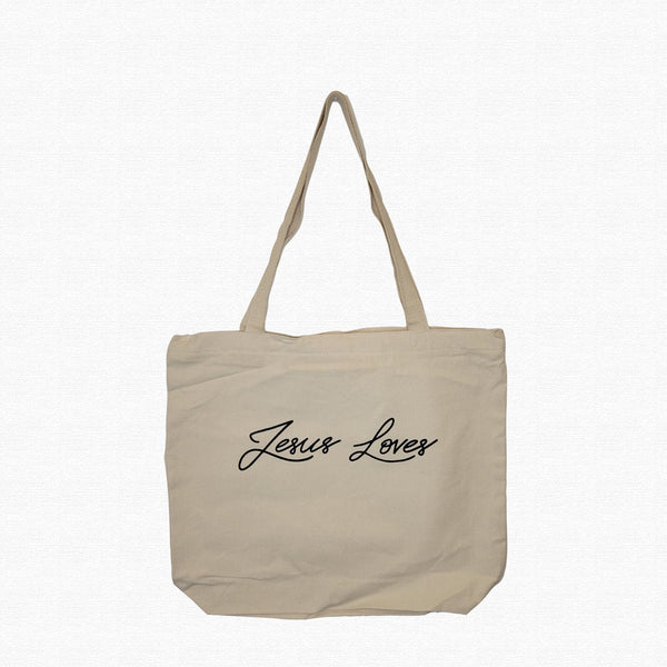 Jesus Loves Zip Tote bag