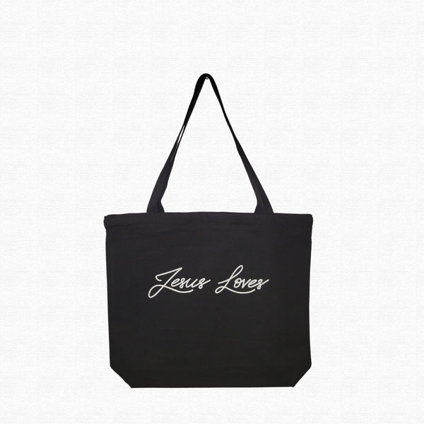 Jesus Loves Zip Tote bag